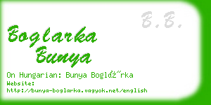 boglarka bunya business card